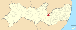 Brazil Pernambuco Arcoverde location map